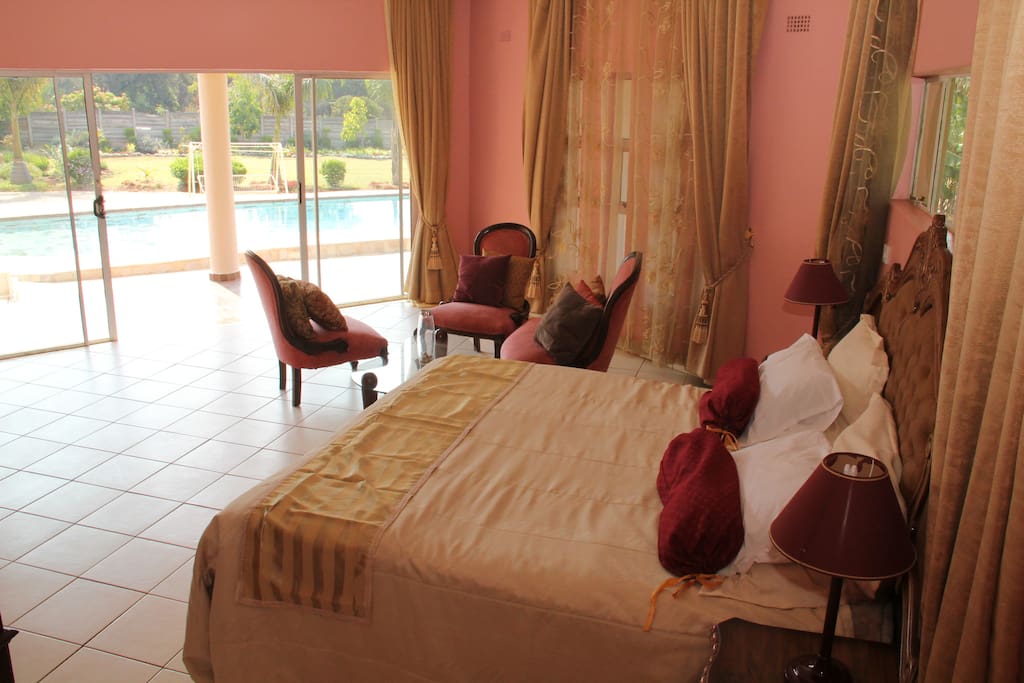 Main bedroom with pool view