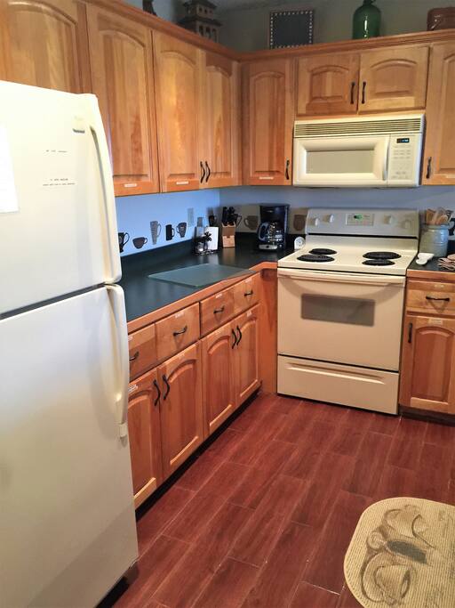 Fully stocked kitchen