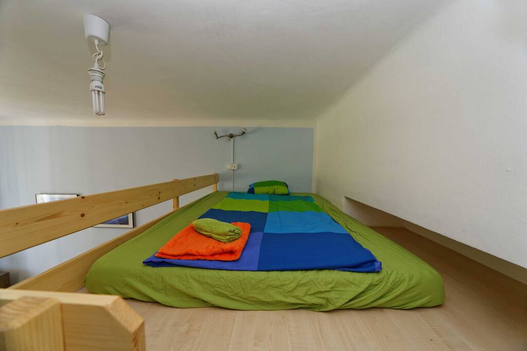 loft bed in the living room