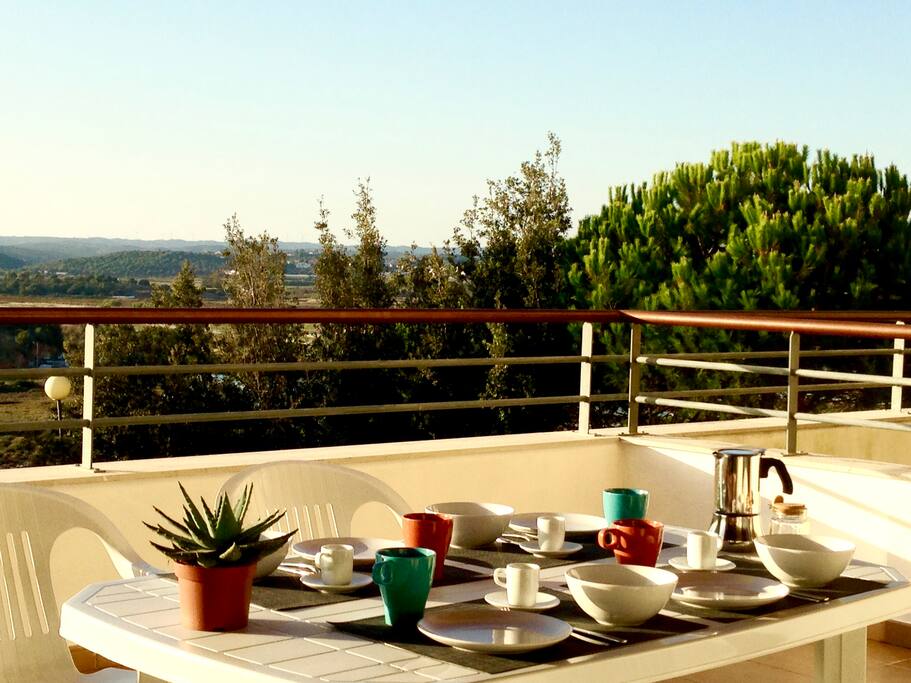 Terrace dining area