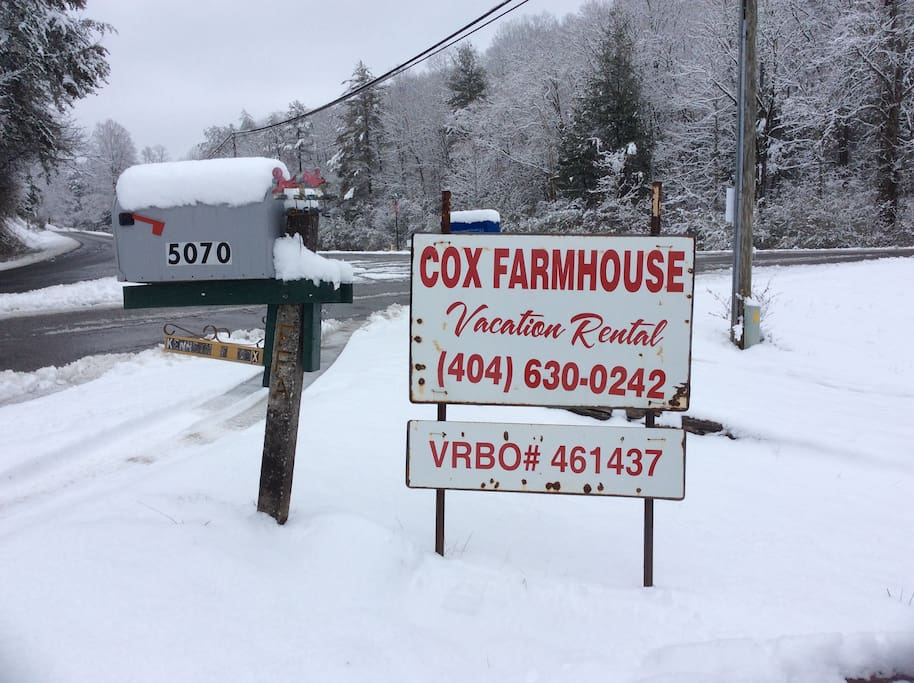 You know you are here when you see our sign.