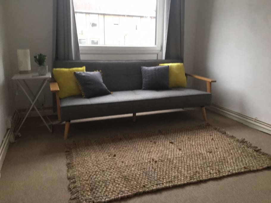 Sofa bed, perfect for a daytime nap.