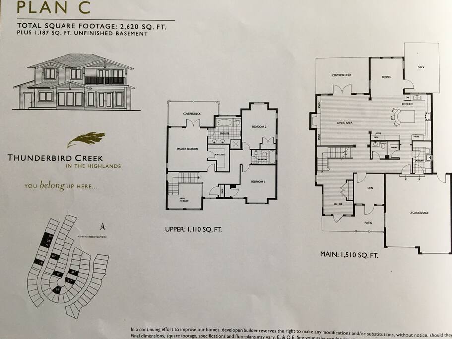 This is the floor plan of the house. It is two floors.