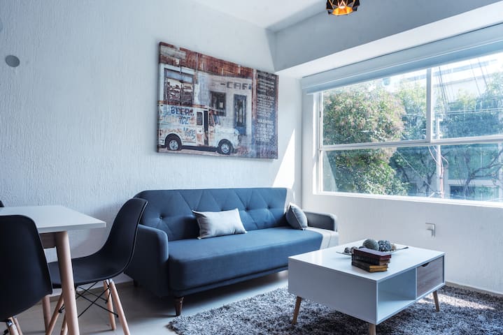 Increible apt. de 3 Hab. en la Iconica Col. Roma