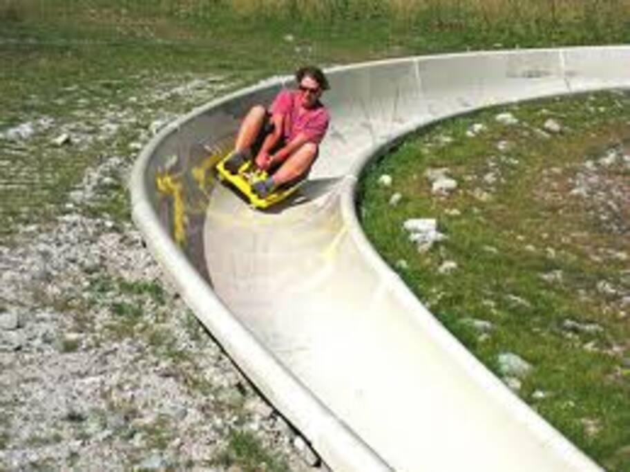 summer activities...alpine slide,ziplines,and more...right below