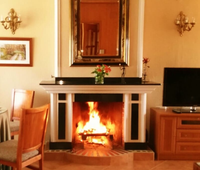 Detalle de la chimenea