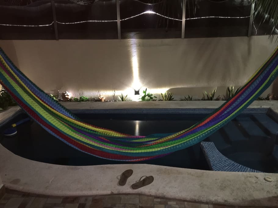 Pool at night