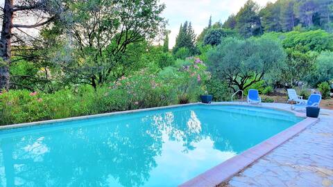 Villa Cigalons Heated pool in Provence/Pine forest