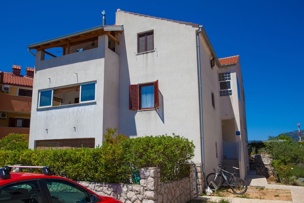 Front of the apartment