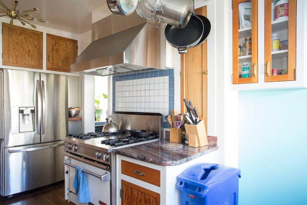 Our fully-equipped, modern kitchen :)