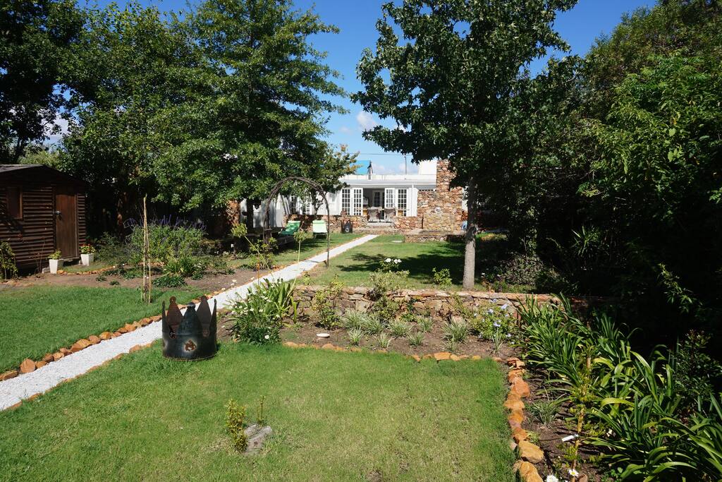 Garden view towards house