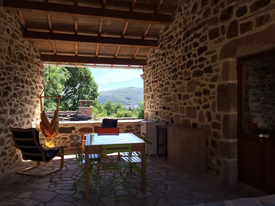 Terrasse avec hamac