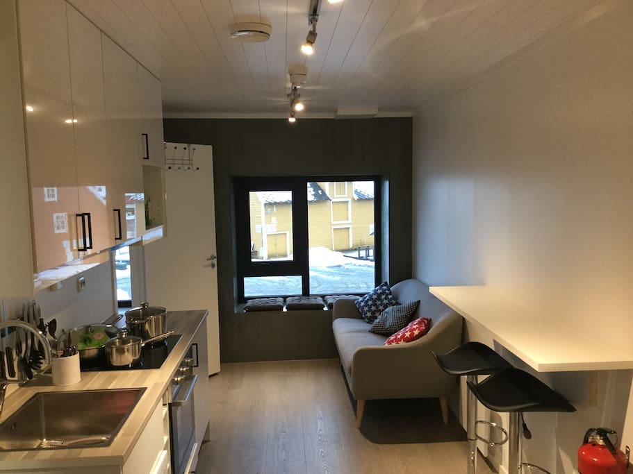 Kjøkken kombinert med stue