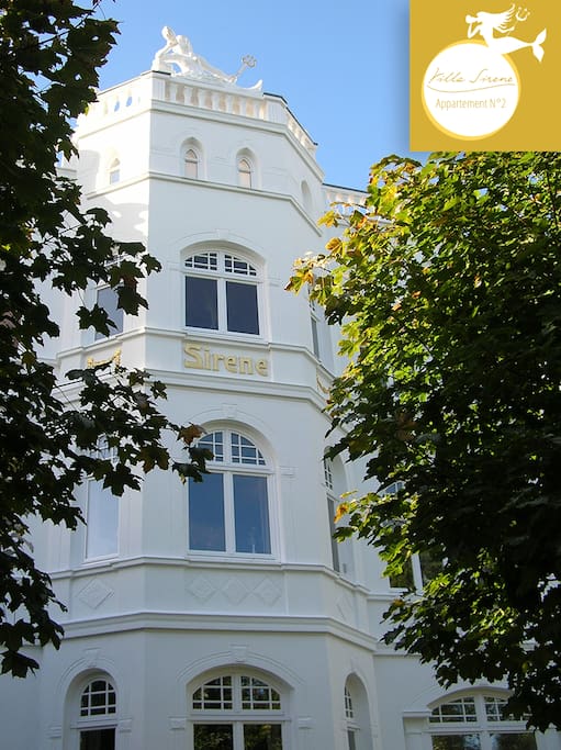 Villa Sirene, Binz, direkt an der Strandpromenader