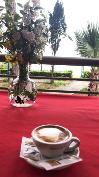 Balcony with sea view