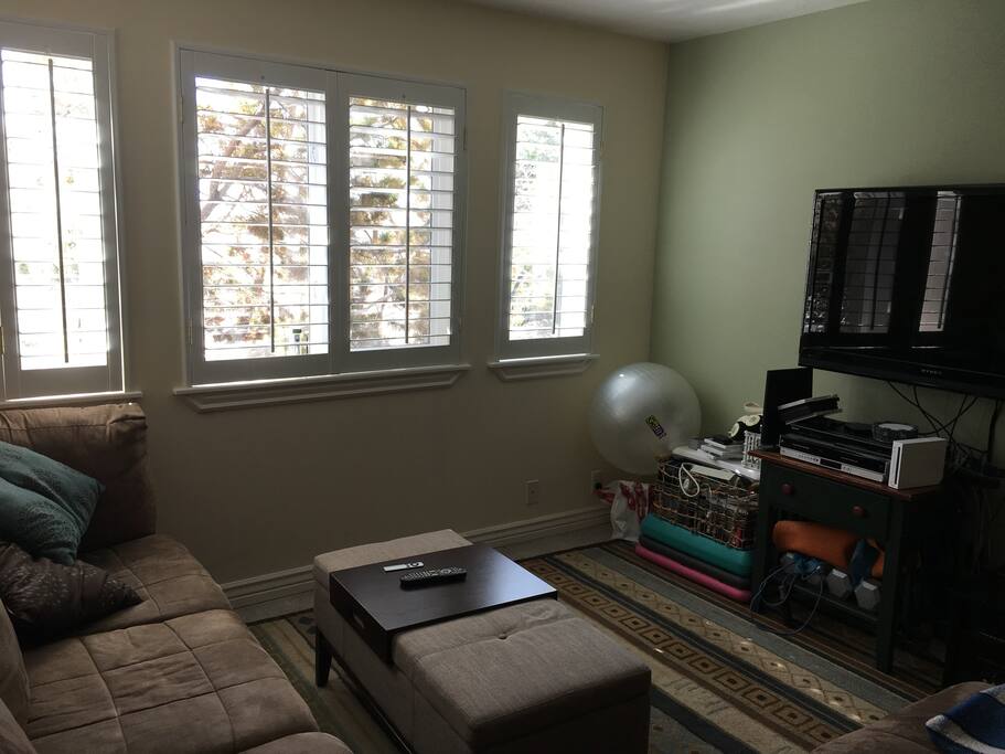 Large TV and living room space