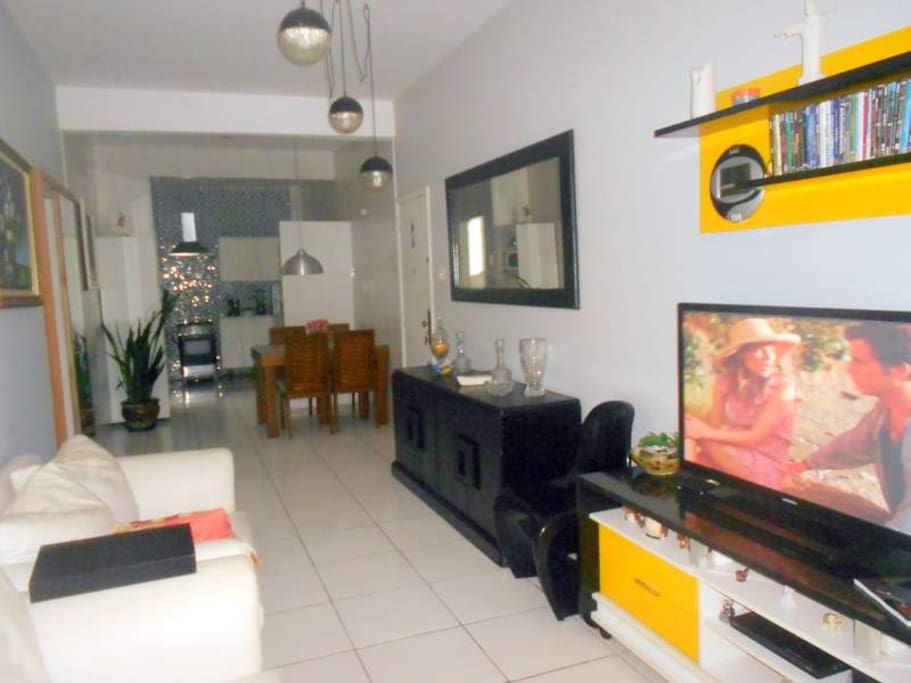 Sala integrada com a cozinha