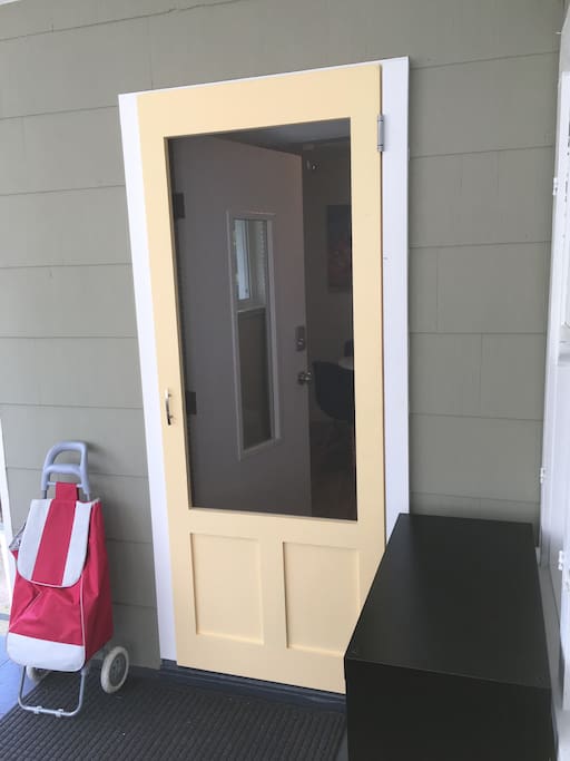 Private entrance. Off street parking. Keyless entry.