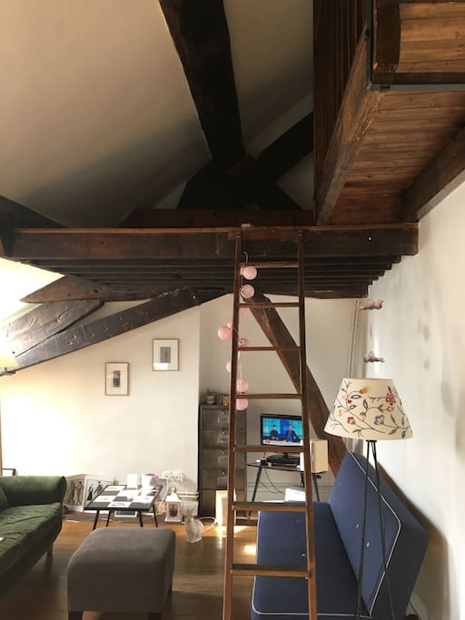 mezzanine avec matelas double