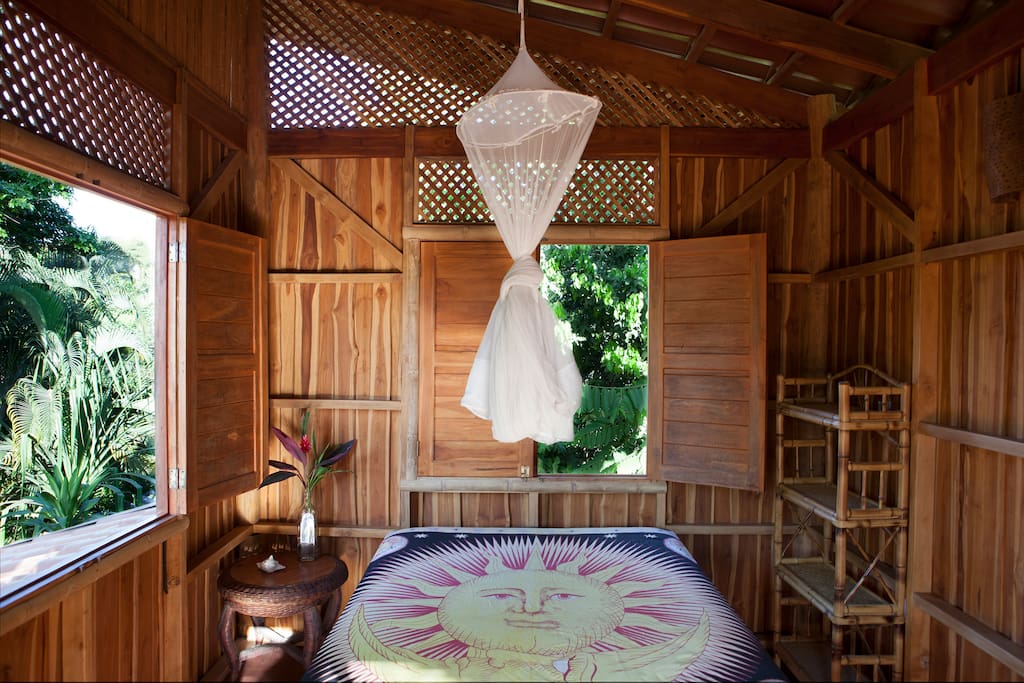 Upstairs bedroom with a double bed