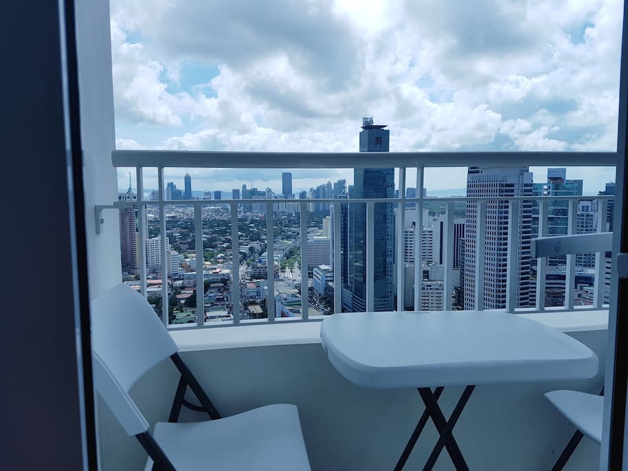 Enclosed private balcony