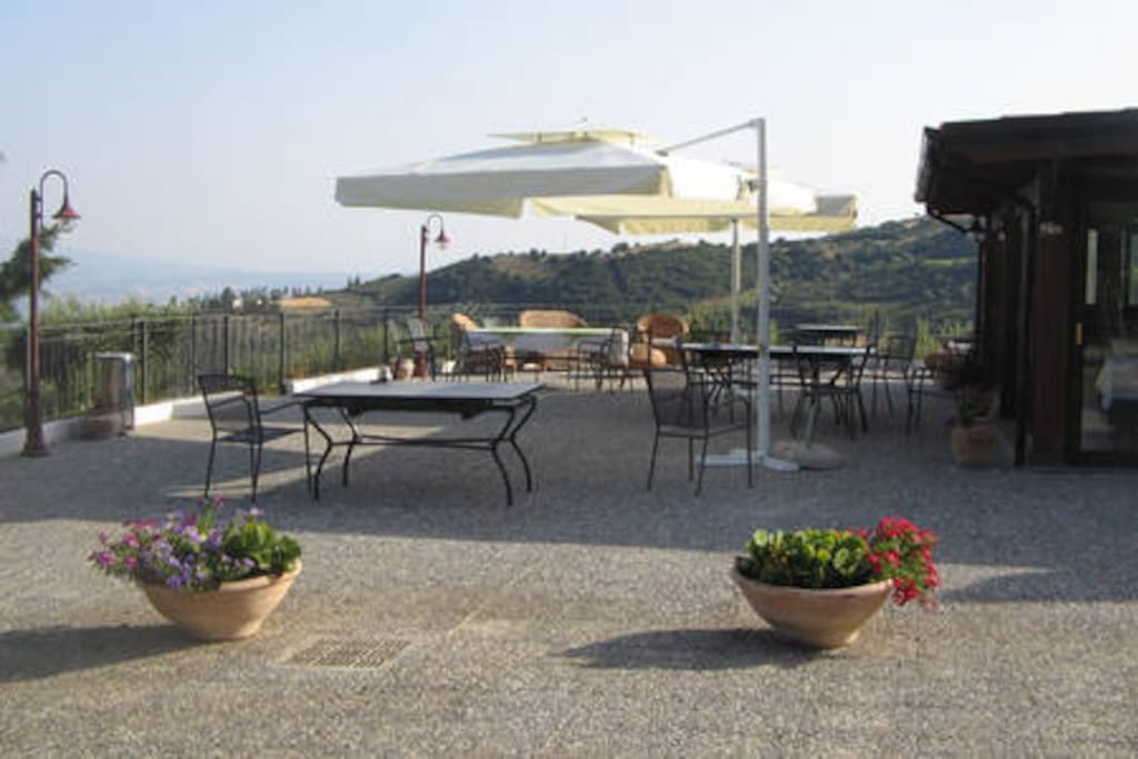 terrazza ristorante agriturismo