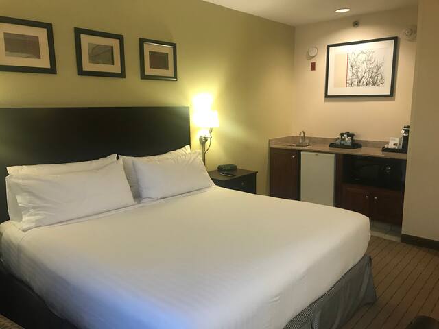 King-Size close to Downtown with free parking
