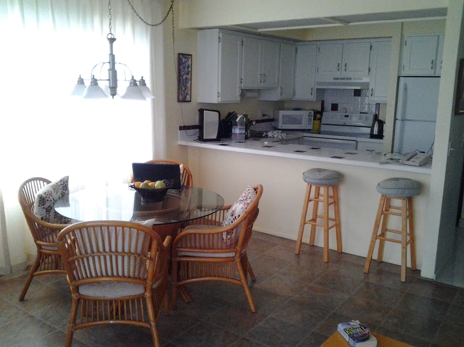 Dining and kitchen area