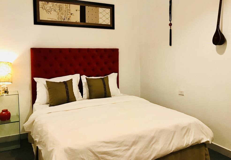 Comfortable and beauty double bed.