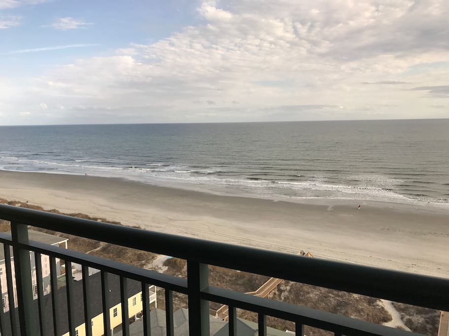 Private balcony view from the penthouse!