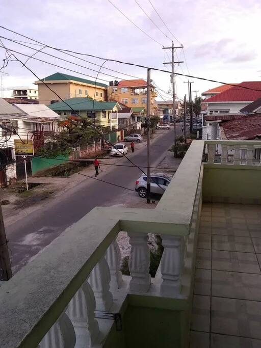 Verandah Overlooking the street