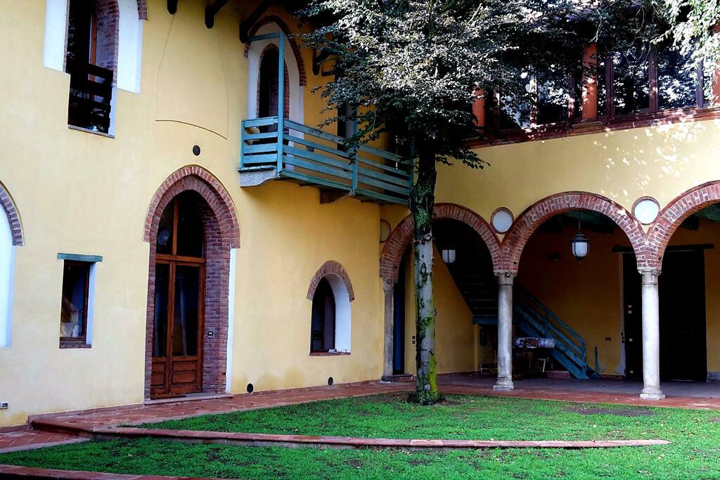Castle entrance and private garden