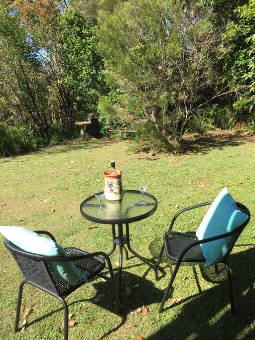 Easy to relax in the private garden