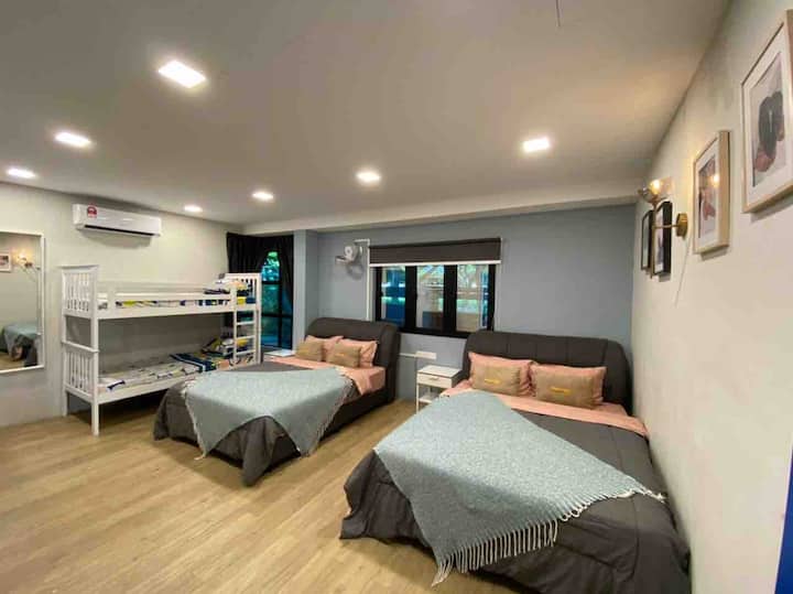 Chumba cha Kulala cha Familia ya Ghorofa ya Chini 