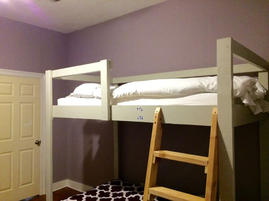 Your bed is the top bunk (T2)