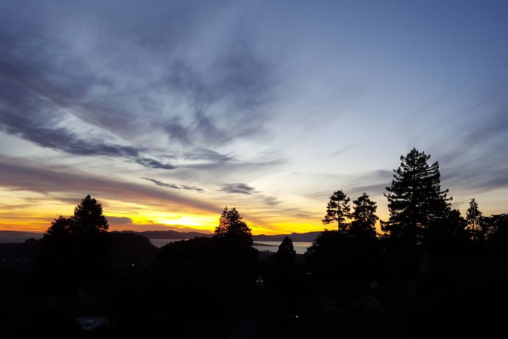 Sunset from the balcony