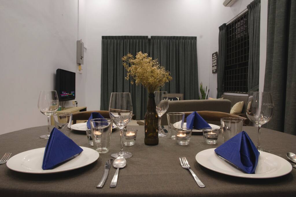 Dining and living area
