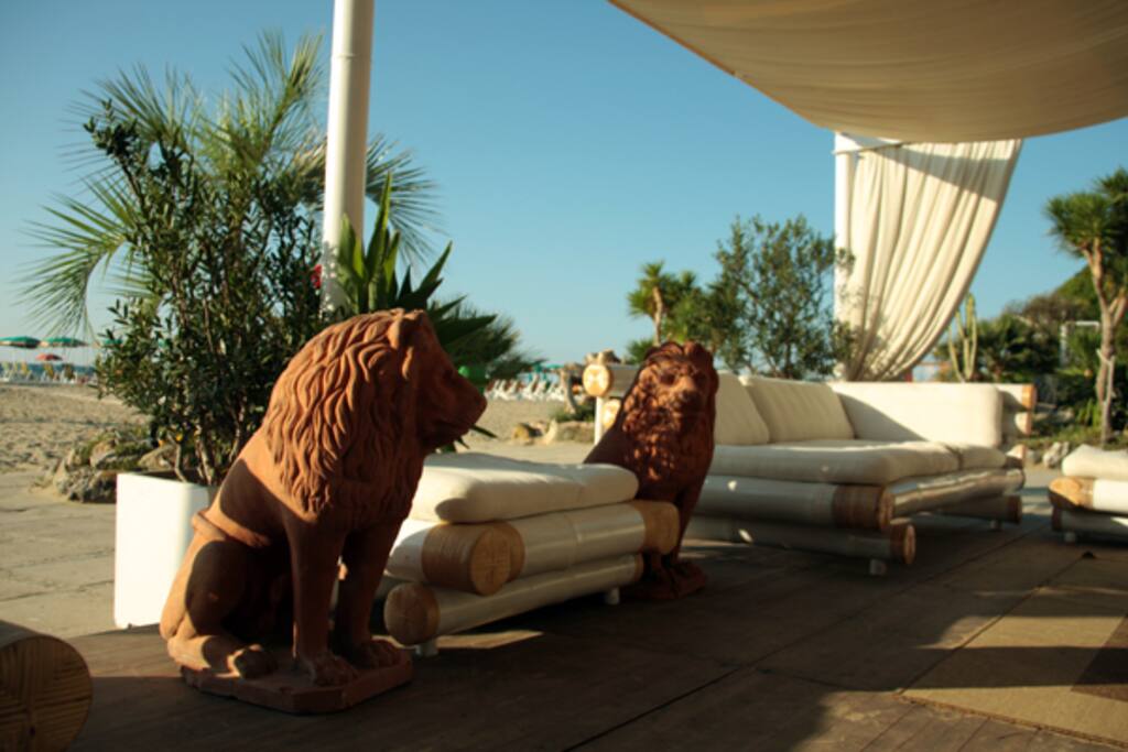 Zona relax spiaggia