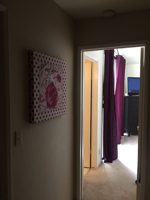 Hallway, going towards master bedroom.