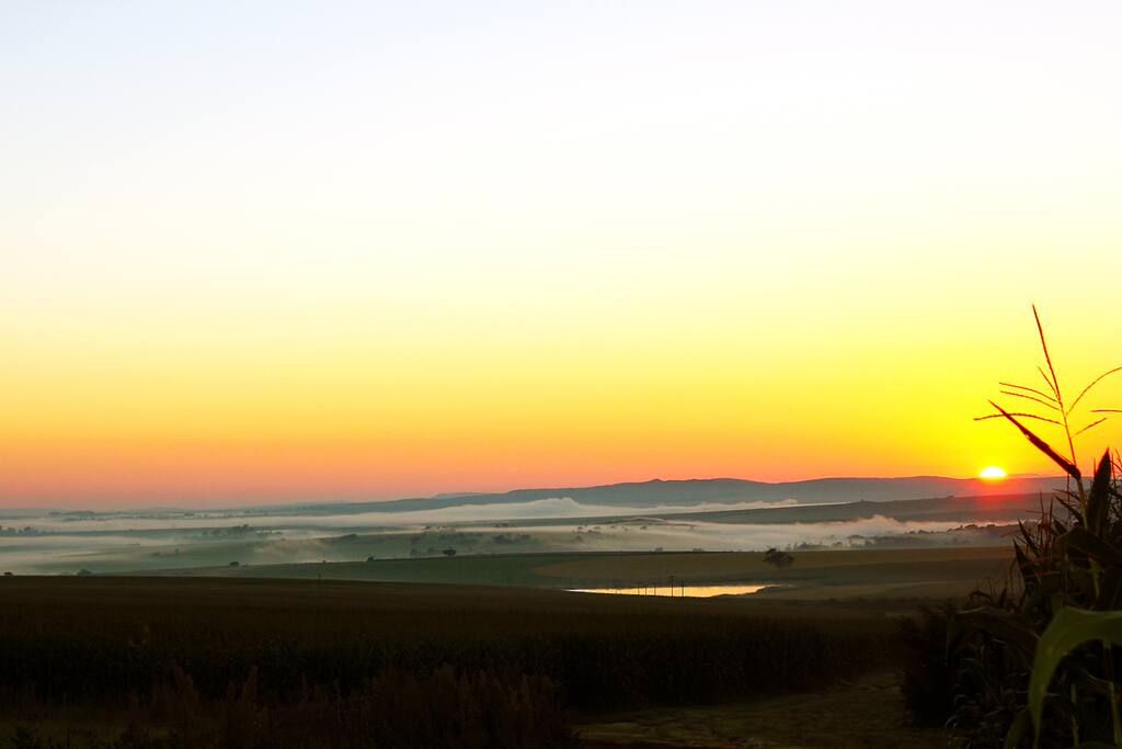 Sunrise over the valley...
