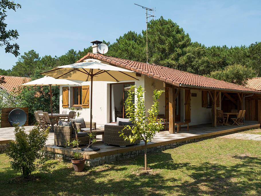 Front and side of house