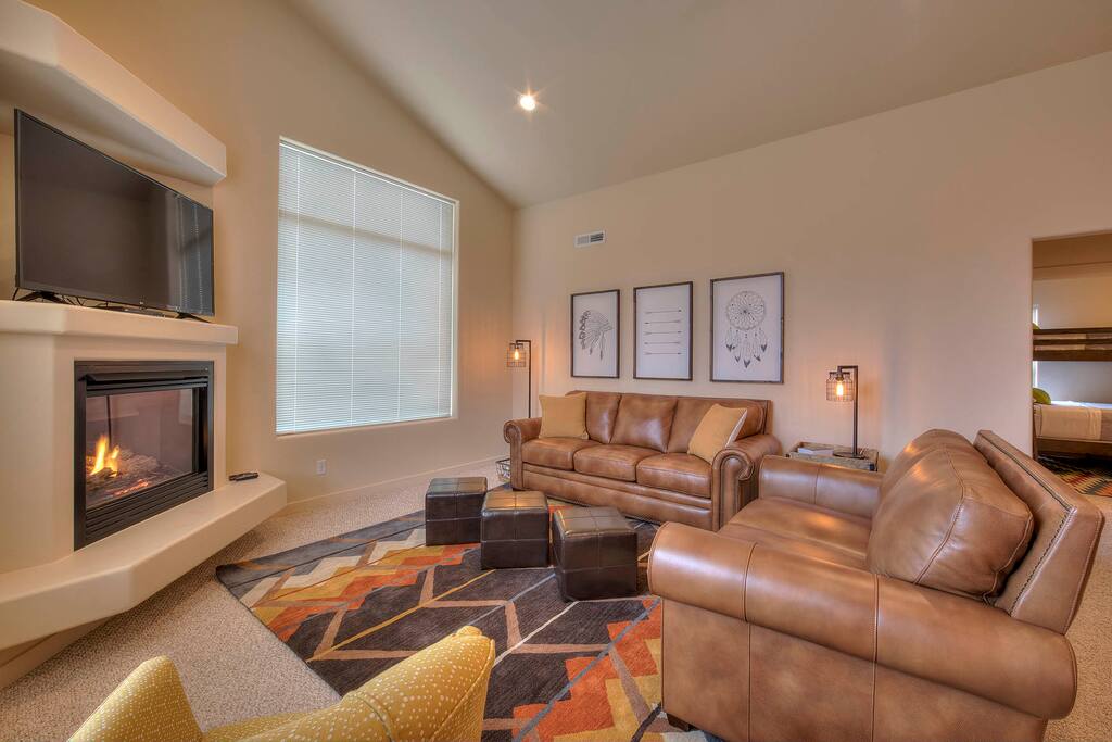 Enjoy relaxing after a fun day!