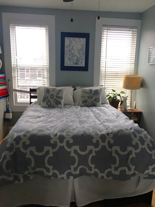 Comfy queen beds in both bedrooms