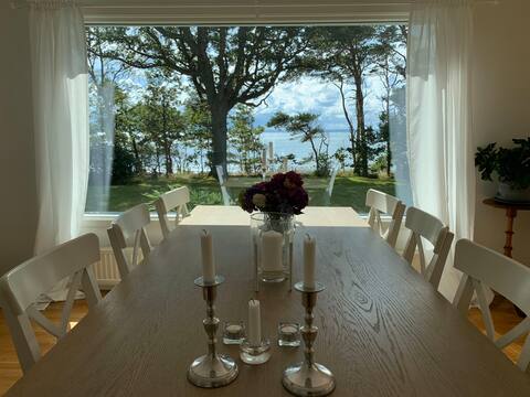 Ocean front Dining view at the Swedish Riviera