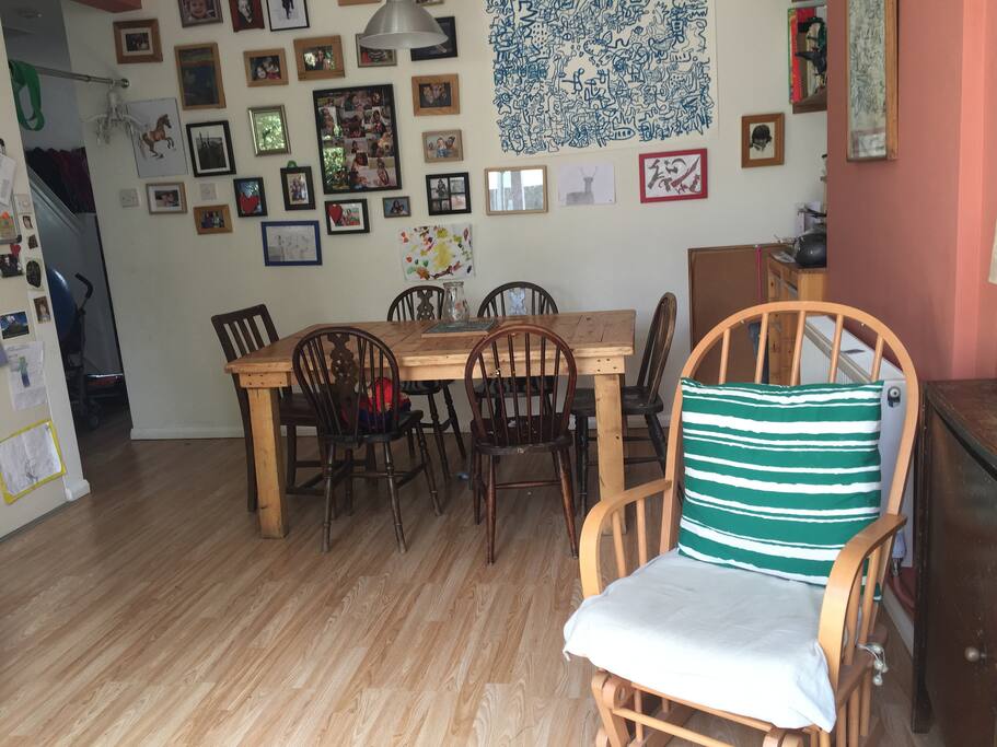 Kitchen dining area.