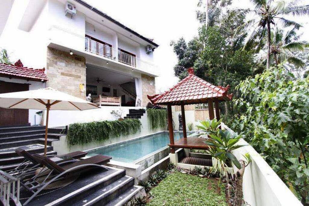 You are welcome to use to Gazebo and the Pool. We are very welcoming Host and can't wait to provide you with the best experience and the very best 5 Star Service and all organic food if you prefer too!