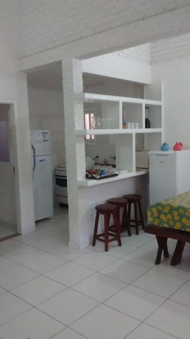 Cozinha integrada à sala