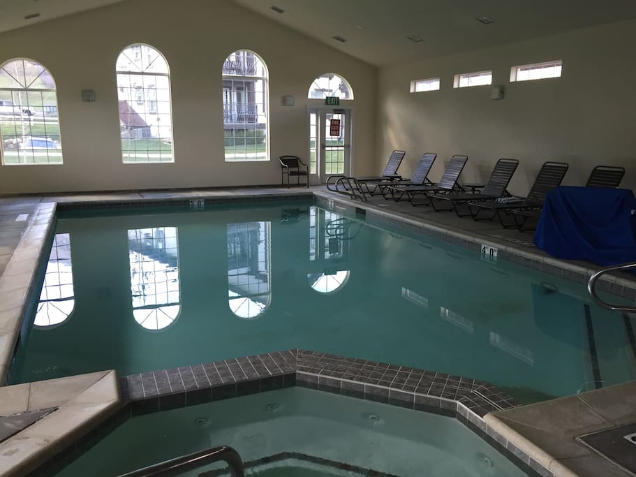 Relax and play in the resort indoor spa and pool.
