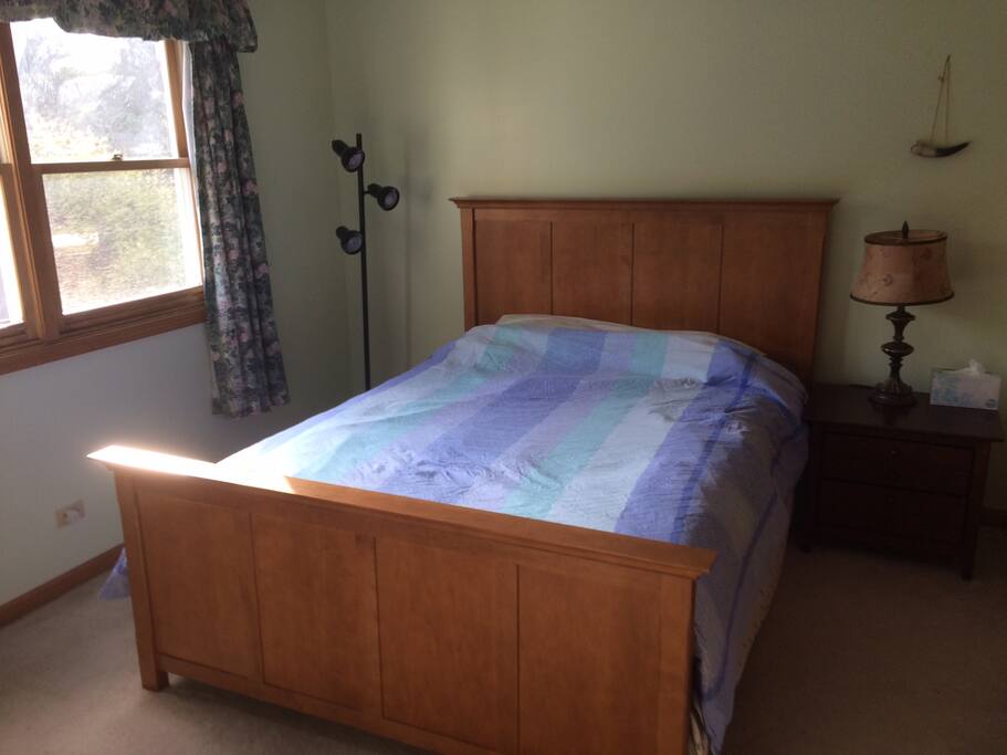 Double bed sleeping two adults