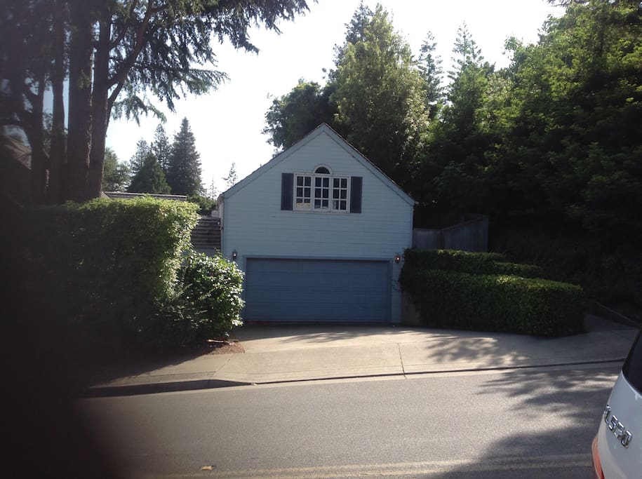 Studio unit above garage- separate entrance